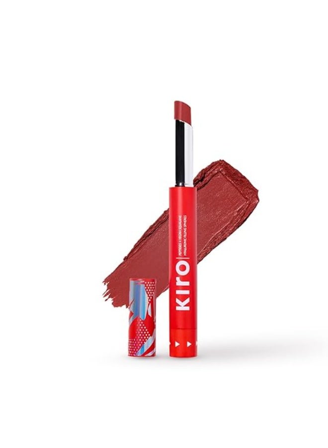 KIRO Slickstick Luxe Matte Lipstick-Firecracker Red,2.4g,High-Pigment Velvet Matte Finish,Hydrating & Long-Lasting,Infused with Peptides & Hyaluronic Spheres,12 Nude,Pink,Brown & Red Shades - Image 1
